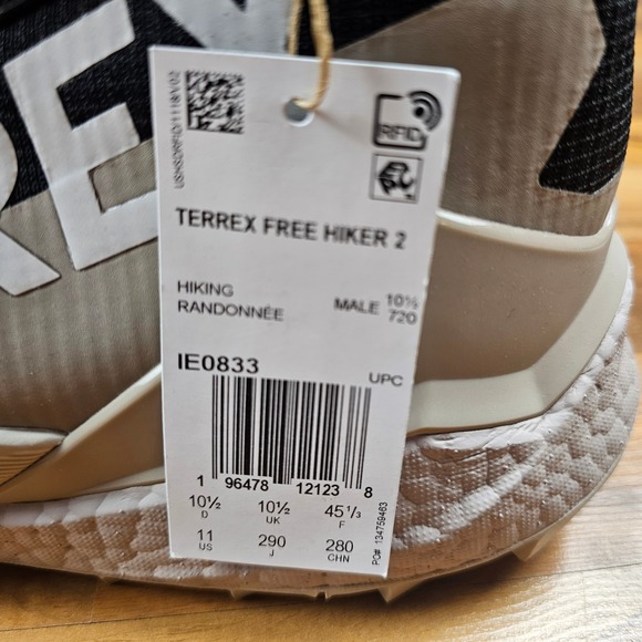 adidas Terrex Free Hiker 2 COLD.RDY GORE-TEX Hiking Shoes IE0833 Mens 11 NWT - Picture 2 of 7